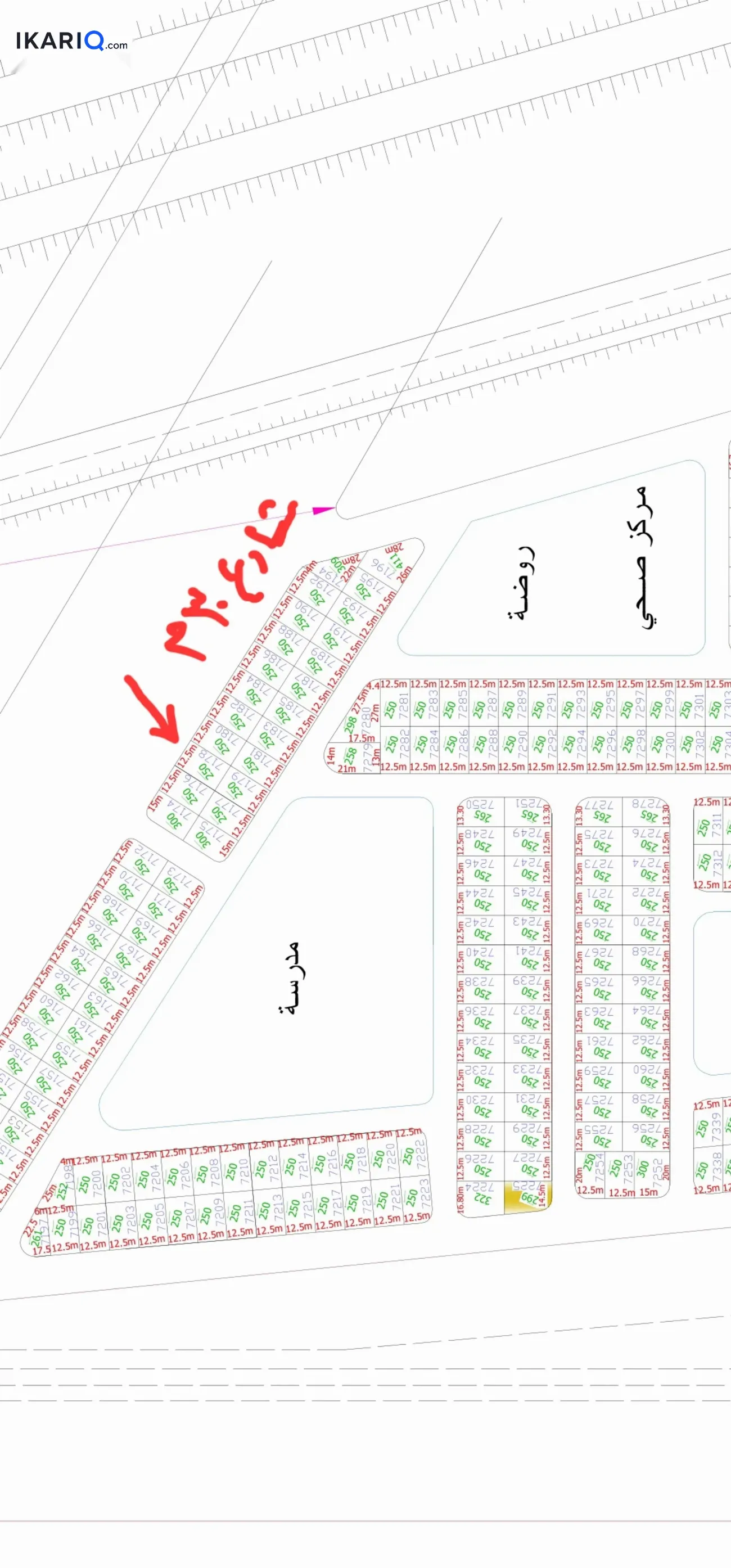 أرض للبيع في الطوبة والنخيلة - 250 م² / 195,000,000 IQD