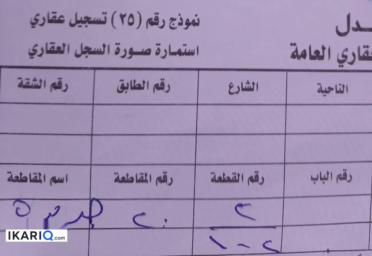 أرض للبيع في المحمودية - 100 م² / 11,000,000 IQD — صورة 3