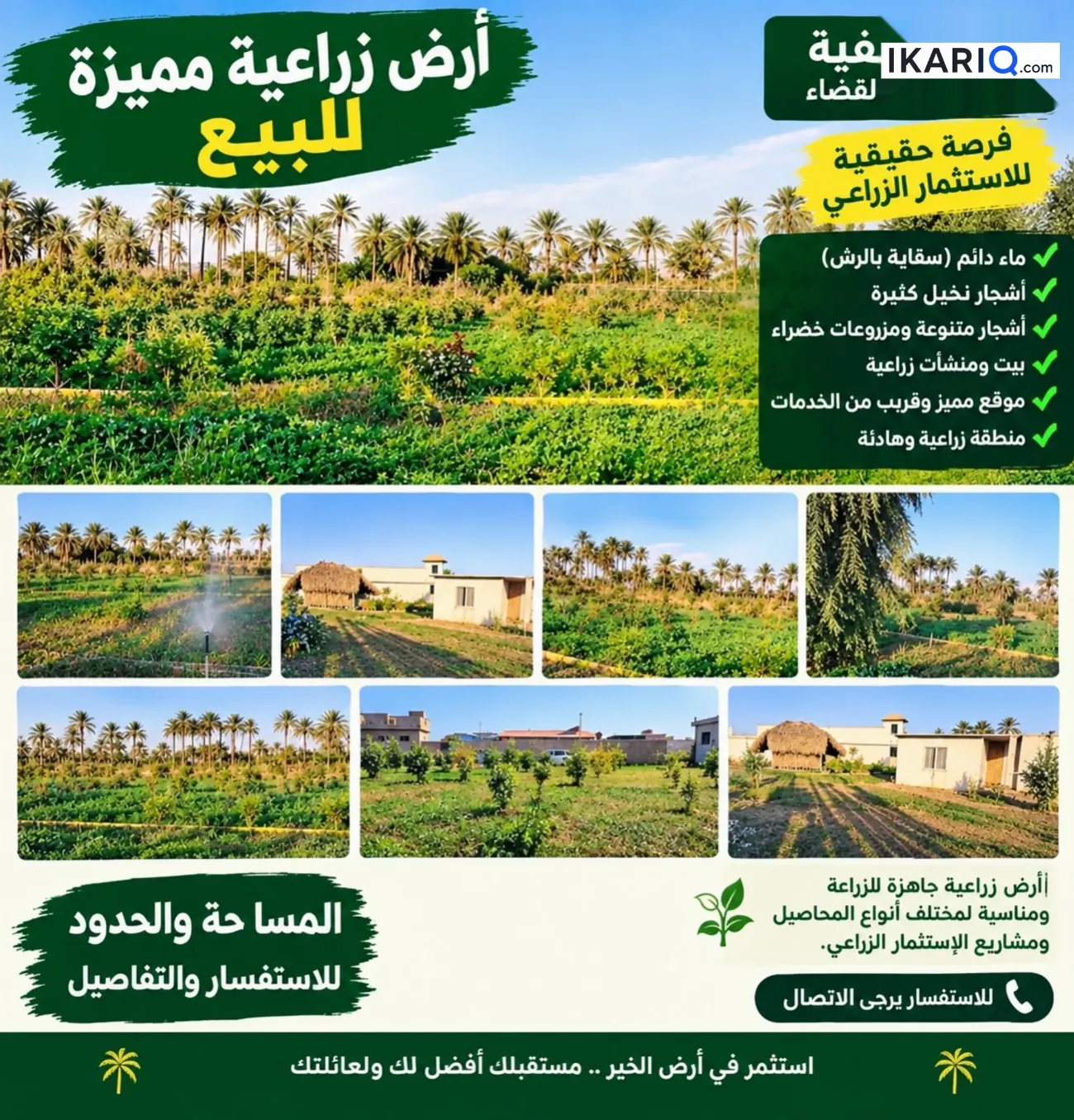 أرض للبيع في اليوسفية - 6250000 م² / 170,000,000 IQD