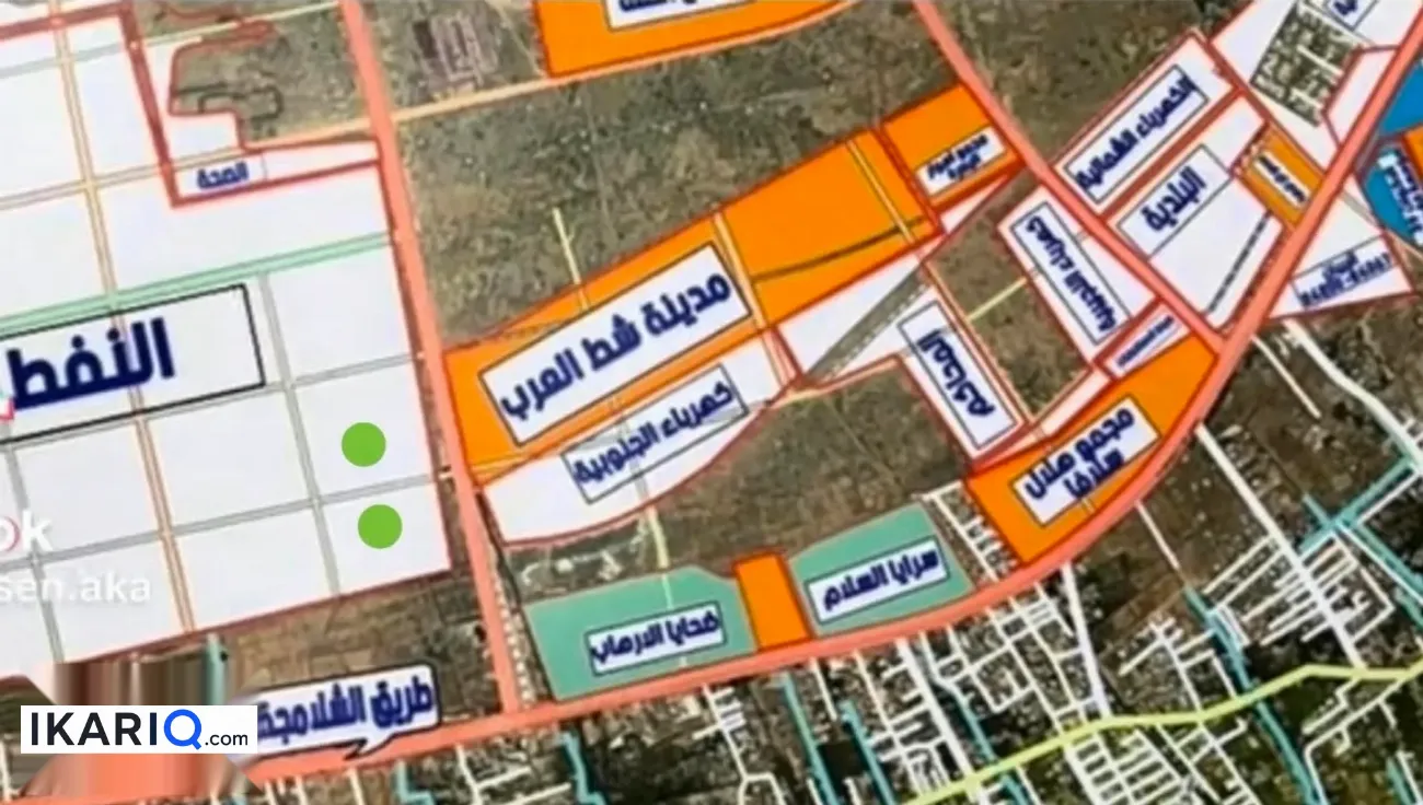 أرض للبيع في قضاء شط العرب - 250 م² / 125,000,000 IQD — صورة 2