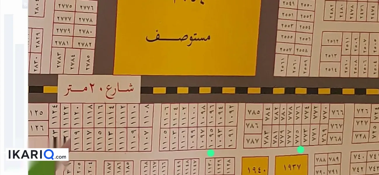 أرض للبيع في الطوبة والنخيلة - 300 م² / 115,000,000 IQD