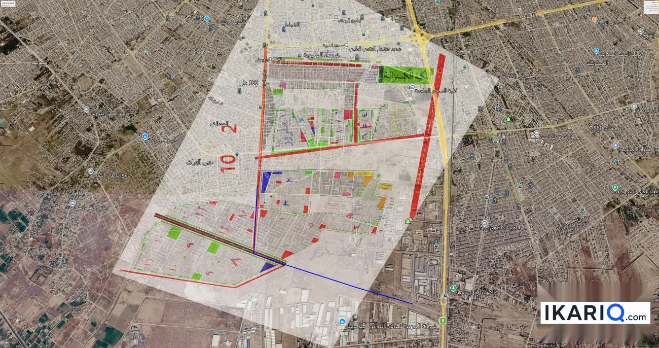 أرض للبيع في أبو دشير - 200 م² / 85,000,000 IQD