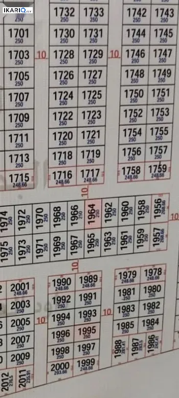 أرض للبيع في التنومة - 125 م² / 126,000,111 IQD