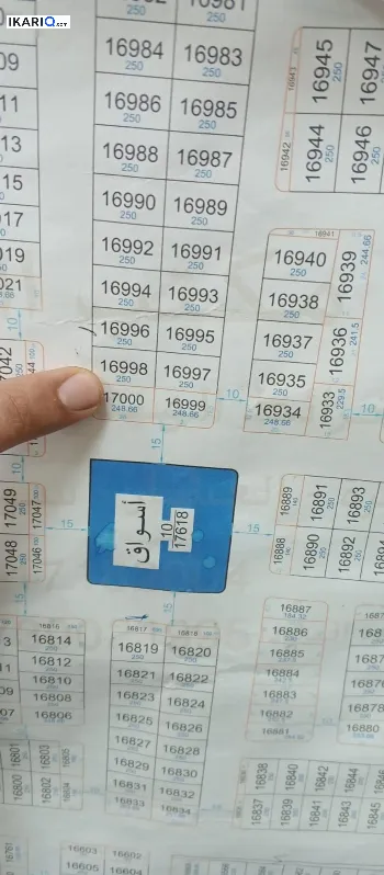 أرض للبيع في التنومة - 125 م² / 33,000,000 IQD