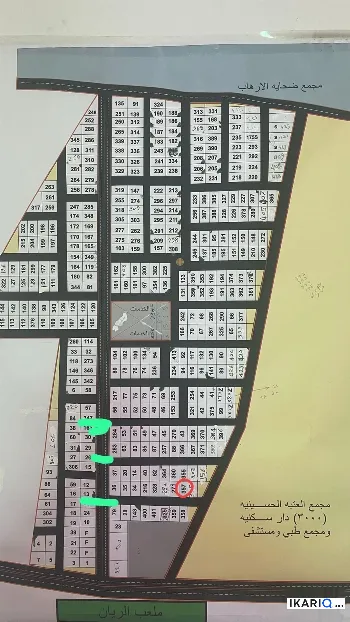 أرض للبيع في الحوطة - 250 م² / 25,000,000 IQD