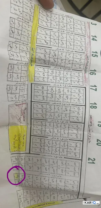 أرض للبيع في الدورة - 74 م² / 40,000,000 IQD