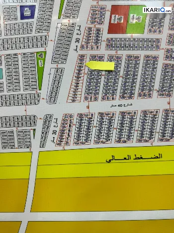 أرض للبيع في التنومة - 300 م² / 85,000,000 IQD