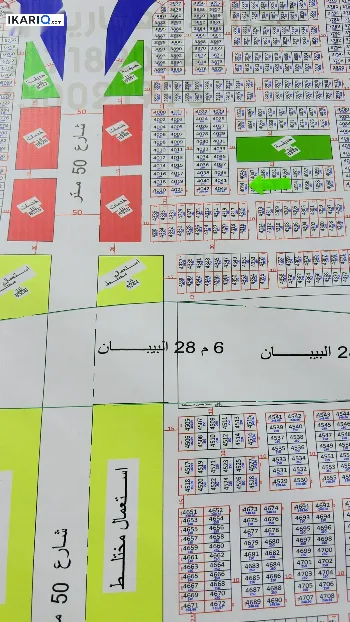 أرض للبيع في التنومة - 125 م² / 27,000,000 IQD