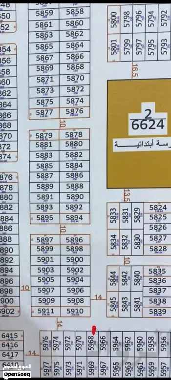 أرض للبيع في الشعيبة الشرقية - 125 م² / 52,000,000 IQD