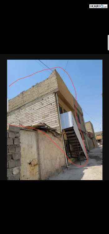 دار للإيجار في حي القاهرة - 55 م² / 300,000 IQD
