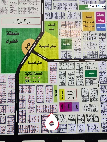 أرض للبيع في كربلاء - 100 م² / 43,000,000 IQD