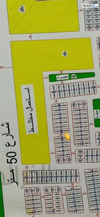 أرض للبيع في التنومة - 266 م² / 7,200,000 IQD