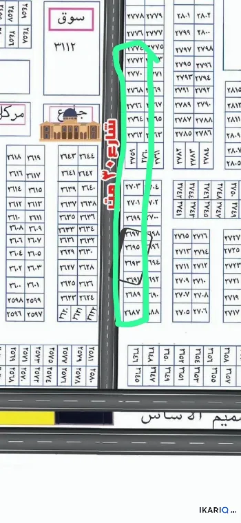 أرض للبيع في حي بغداد - 157 م² / 185,000,000 IQD