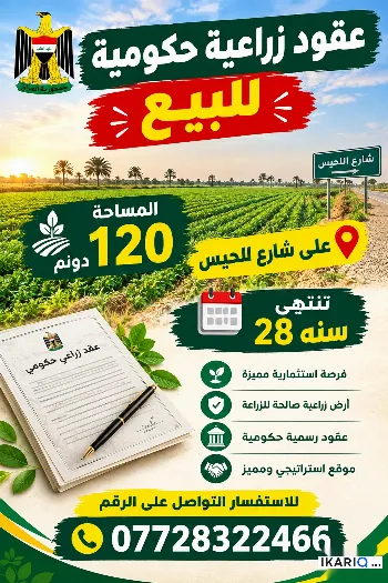 أرض للبيع في الزبير - 300000 م² / 30,000,000 IQD
