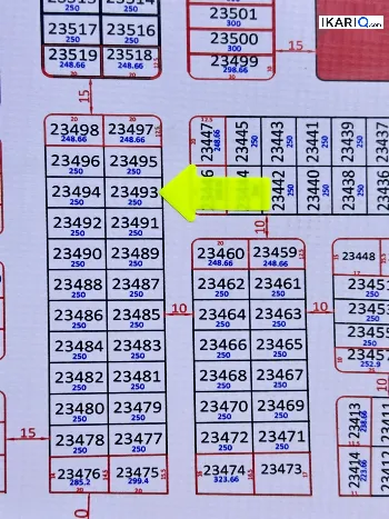 أرض للبيع في التنومة - 125 م² / 22,000,000 IQD